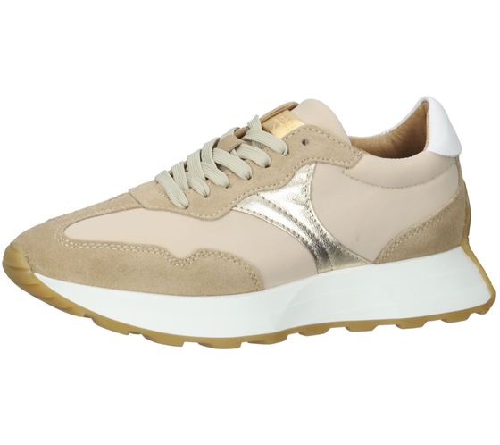 SCAPA baskets rétro pour femme chaussures en cuir véritable fabriquées au Portugal avec semelle amovible 1099430 10 Beige