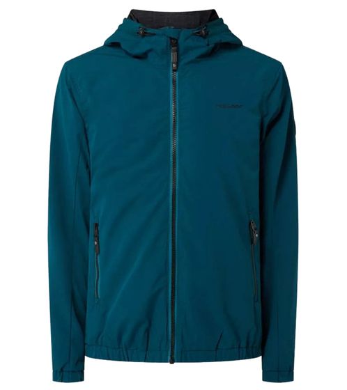 ragwear Olssen men's outdoor jacket PETA-approved and vegan with hood and drawstring 2332-60001 5021 2040 turquoise