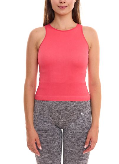 FAYN SPORTS Crop top de mujer sin costuras, camiseta deportiva transpirable y absorbente de sudor 54560720 Rosa