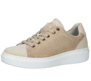 Zapatillas de mujer BULLBOXER de piel auténtica fabricadas en Portugal con plantilla extraíble 807020E5L beige