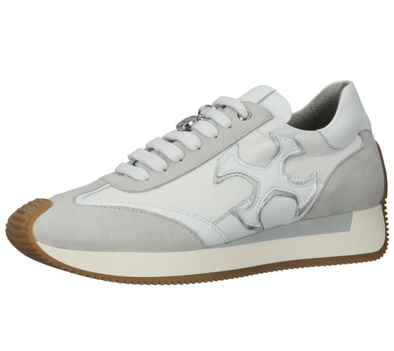 PETER KAISER baskets pour femmes à l'aspect superposé chaussures en cuir véritable 29117-S60 gris/blanc