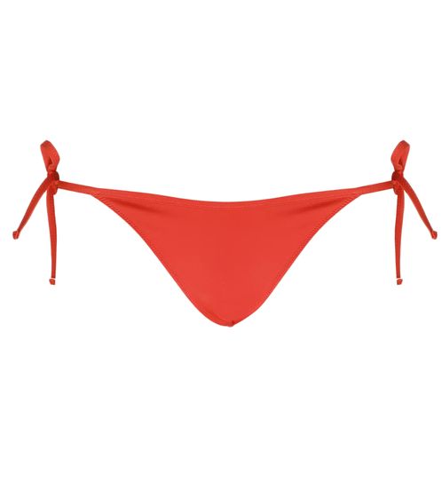 TOMMY HILFIGER bikini briefs with eye-catching brand logo, women's swim shorts to tie 65532967 red/white