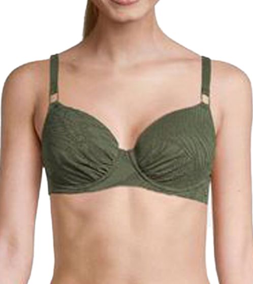 Tamaris Damen Bikini-Oberteil mit verstellbaren Trägern Bademode 84924636 Dunkelgrün