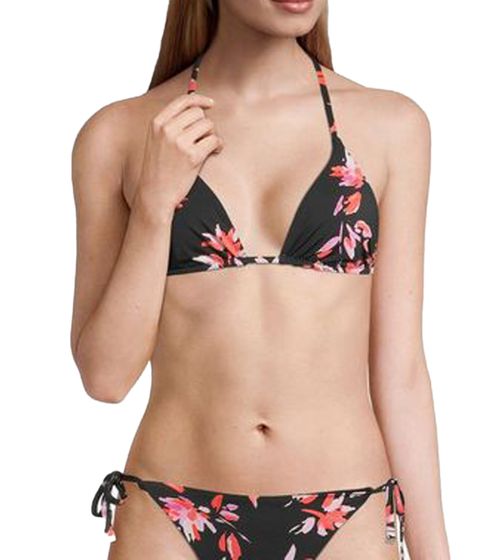 Tamaris ARDON women's triangle bikini top with double-layered soft cups Bikini top all-over print 82133722 Black/Red