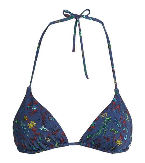 Tommy Hilfiger Damen Triangle Bikini-Oberteil mit floralem Print Bikini-Top 39621169 Blau/Bunt