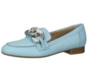 ILC Hilart women's genuine leather slippers loafers summer shoes slip-on shoes C45-8502 -11 blue