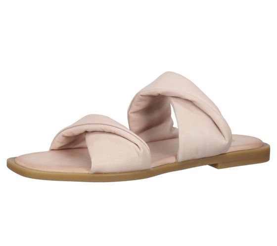 ILC Liberika sandale mule femme en cuir véritable avec bride torsadée chaussures d'été C45-3720-09 rose