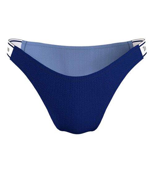 TOMMY HILFIGER Badehose schicker Bikini-Slip mit gerippter Textur Schwimmhose 98753054 Blau