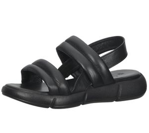 ILC Candy Damen Sandalette Riemchen-Sandalen Echtleder C45-3701 -01 Schwarz