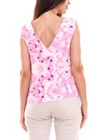 2er Sparpack ONLY ONLALMA Damen Sommer-Top im Batik Look ärmelloses Freizeit-Shirt mit tiefem Ausschnitt 92042750 Rosa/Lila/Weiß
