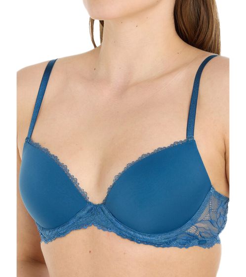 CALVIN KLEIN LIFT DEMI women's bra with lace underwire bra with adjustable straps 58266011 blue