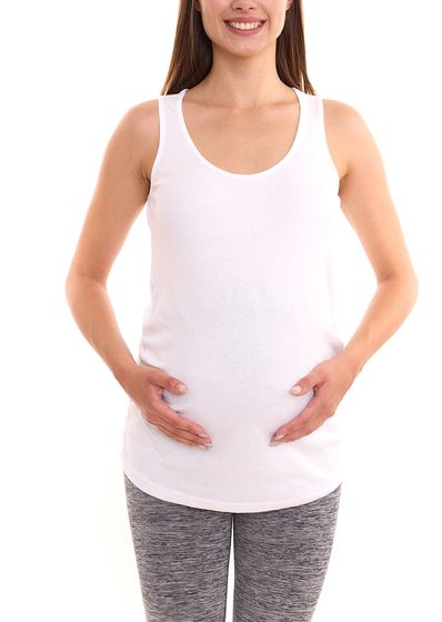 nueve 9 meses top de verano para mujer camisa sencilla para el embarazo ropa de maternidad 65642053 blanco