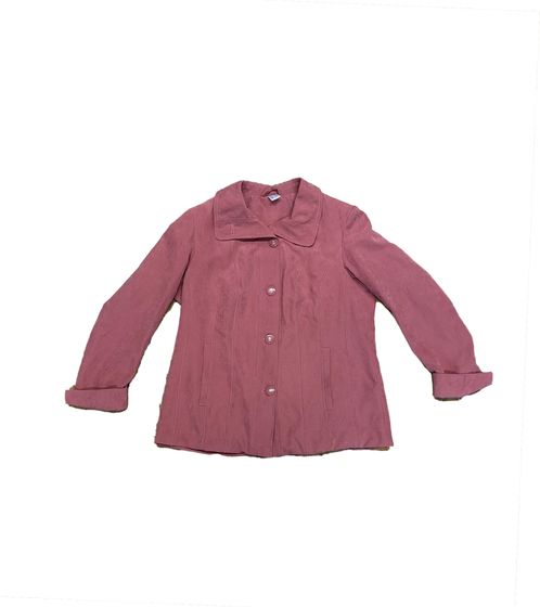 Chaqueta camisera de mujer OTTO, moderna chaqueta de otoño con tira de botones larga 877044 rosa