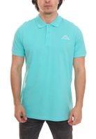 Confezione da 3 polo Kappa Veeny Piqué da uomo in cotone con ricamo logo 707133 turchese