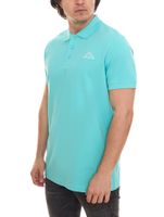Confezione da 3 polo Kappa Veeny Piqué da uomo in cotone con ricamo logo 707133 turchese