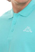 Confezione da 3 polo Kappa Veeny Piqué da uomo in cotone con ricamo logo 707133 turchese