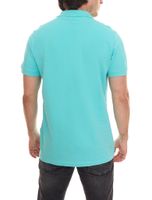 Confezione da 3 polo Kappa Veeny Piqué da uomo in cotone con ricamo logo 707133 turchese