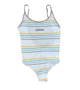 Quiksilver Rider Bay body completo da donna body vegano dal design a righe EQWKT03127 WCQ6 bianco/colorato