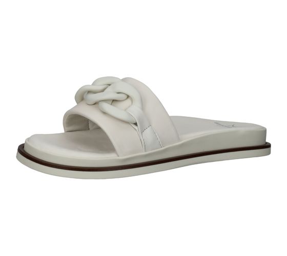 SANSIBAR sandales pour femmes sandales en cuir véritable chaussures d'été mules 1096237 blanc