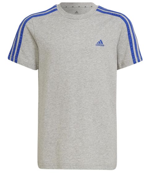 adidas children's sustainable cotton shirt football jersey HP0842 gray/blue