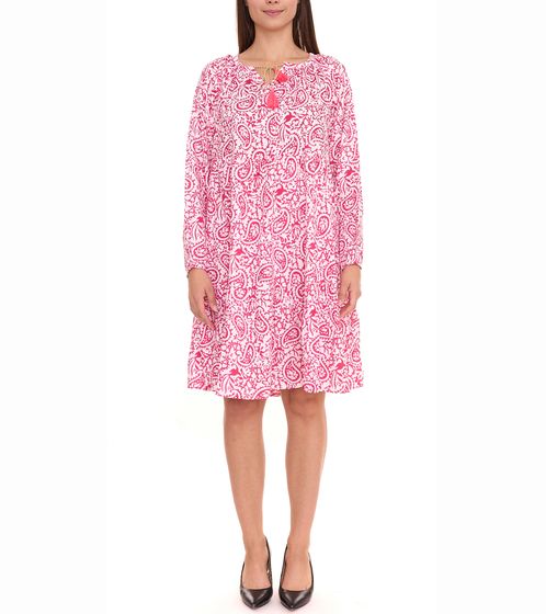 ZWILLINGSHERZ Luna women's summer dress tunic dress paisley pattern 17C341P pink