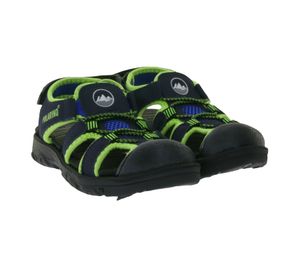 POLARINO children's sandals trekking shoes with quick lacing and Velcro fastener 33811713 blue/green