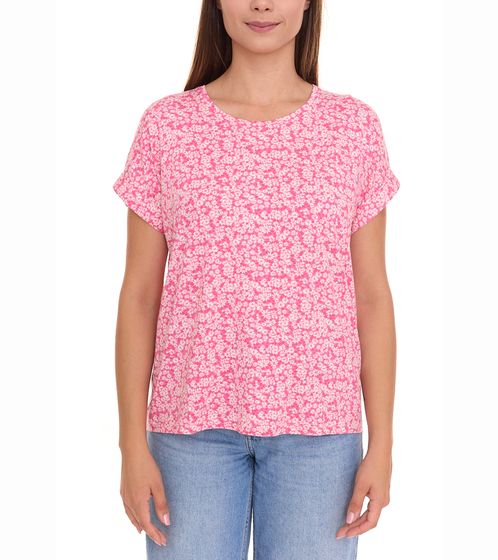 Camisa de verano de mujer de Only ONLMOSTER camisa de manga corta con estampado floral 12642762 rosa