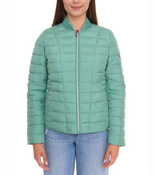 Chaqueta de mujer KangaROOS, chaqueta acolchada con cuello alto 26851064 verde