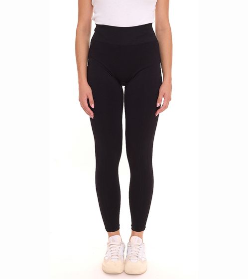 FAYN SPORTS Leggings Damen 7/8 Hose mit leichtem Push Up Effekt und breitem Komfortbund 27189265 Schwarz