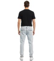 Jean skinny 2Y Premium pour homme, pantalon en jean élégant avec grandes poches latérales B6894 bleu clair