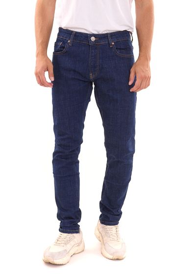 2Y Premium Vaqueros pitillo para hombre, modernos pantalones vaqueros con 5 bolsillos B6541BLU azul oscuro