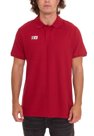 Outfitter OCEAN FABRICS polo de hombre, cómoda camisa de verano 1049-OTW-36 rojo