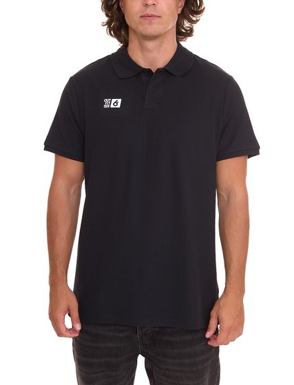 Outfitter OCEAN FABRICS polo de hombre cómoda camisa de verano 1049-OTW-03 negro