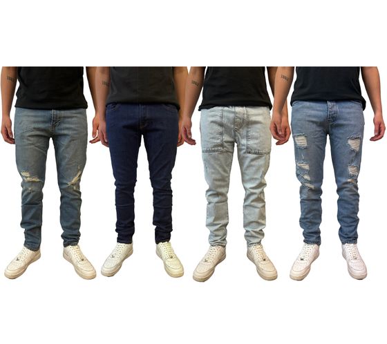 Jean pour homme 2Y Premium, pantalon en jean élégant, différents modèles, bleu