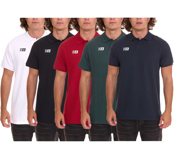 Outfitter OCEAN FABRICS polo da uomo comoda polo estiva 1049 bianca, rossa, nera, verde o blu scuro