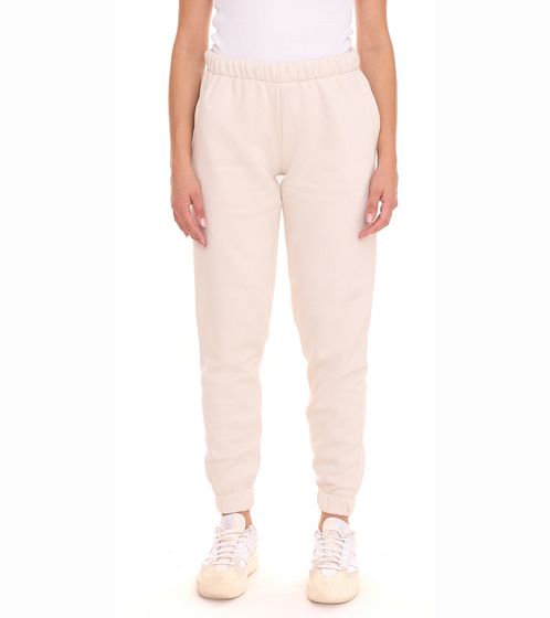 Sealia Kayla Pantalon de jogging pour femme Pantalon de survêtement tendance avec poches latérales Beige