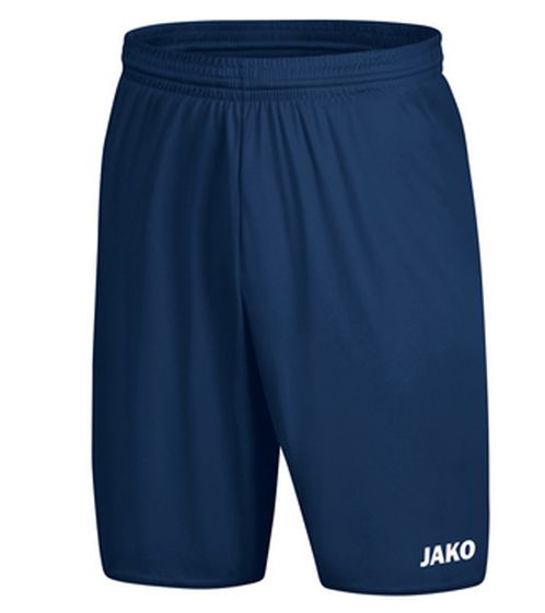 Pantalón corto de entrenamiento JAKO Manchester 2.0, pantalón corto deportivo para hombre sin calzoncillo interior fitness 4400 09 azul marino