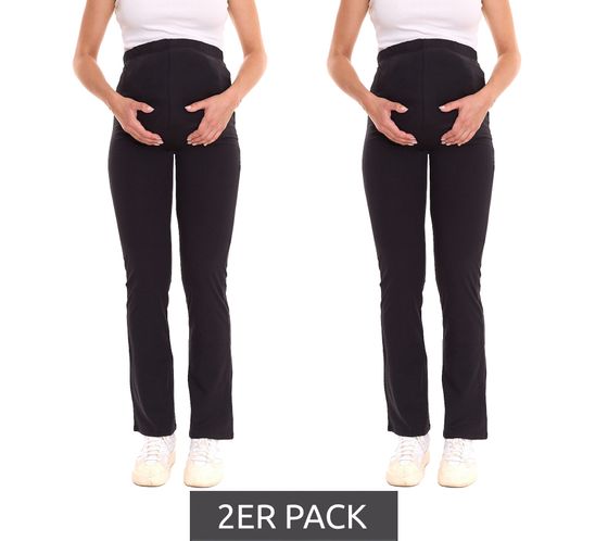 Pack de 2 leggins premamá para mujer nine 9 meses, cómodos pantalones premamá, ropa premamá 73414137 negro