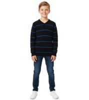 2er Pack KIDSWORLD Pullover weicher Kinder Strick-Pulli mit Streifen im Sparpack 24014735 Schwarz/Blau 2er Pack KIDSWORLD Pullover weicher Kinder Strick-Pulli mit Streifen im Sparpack 24014735 Schwarz/Blau