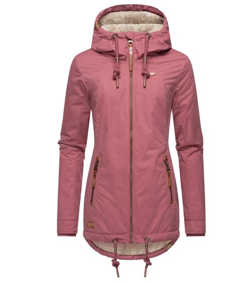 ragwear Zuzka veste d'automne doublée pour femme, veste mi-saison hydrofuge 2221-60013 4057 rose