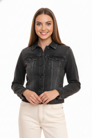 Pack de 2 chaquetas vaqueras de mujer GANG JEANS chaqueta vaquera con aspecto lavado 68113848 gris/negro