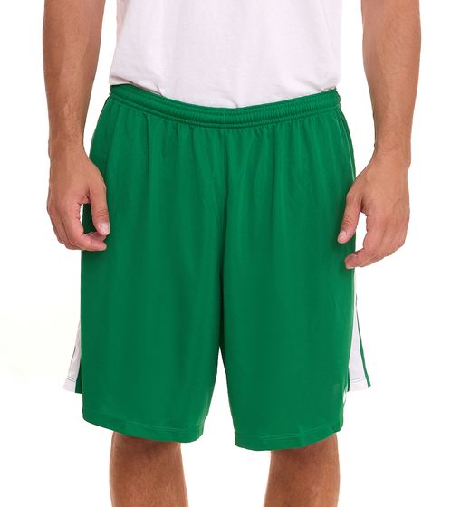 Pantalón corto de entrenamiento para hombre NIKE League Knitt con tecnología Dri-FIT pantalón deportivo BV6852-302 verde/blanco