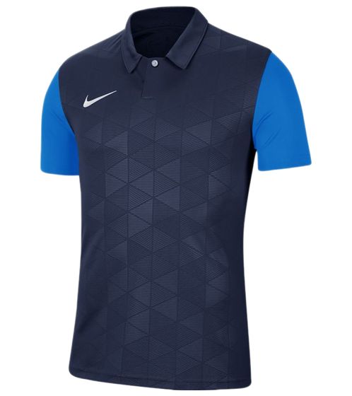 NIKE Trophy Men's Sports Jersey with Dri-FIT Technology Football Shirt BV6725-410 Dark Blue/Light Blue