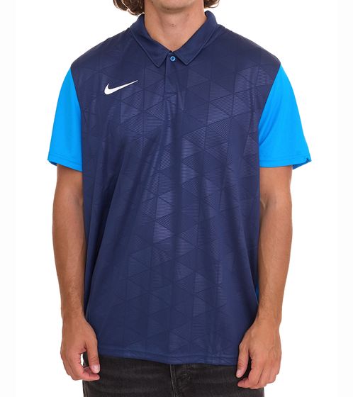 NIKE Trophy Camiseta deportiva para hombre con tecnología Dri-FIT Camiseta de fútbol BV6725-410 Azul oscuro/Azul claro