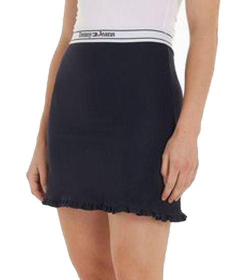 TOMMY JEANS minigonna da donna gonna tennis con cintura logata 31241511 nero