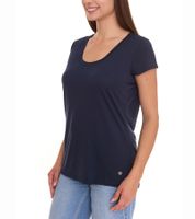 OCEAN SPORTSWEAR Doppelpack Damen Sommer-Shirt Kurzarm-Shirt 14156226 Dunkelblau und Weiß