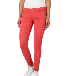 Pepe Jeans Soho skinny jeans pantalones elásticos clásicos de mujer con estilo de 5 bolsillos 55984959 rojo