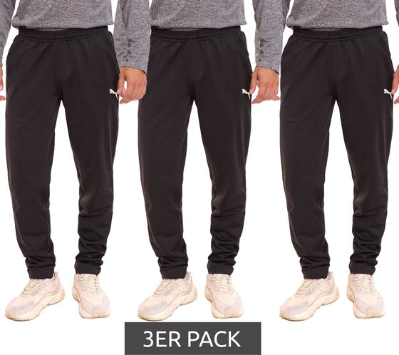 Pack de 3 pantalones de entrenamiento PUMA LIGA Core pantalones de entrenamiento para hombre pantalones de jogging pantalones de fútbol 655770 03 negro