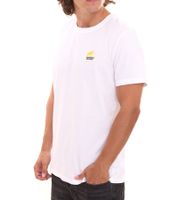 5er Pack NORTHERN COUNTRY Herren T-Shirt modisches Baumwoll-Shirt mit Logo-Print 40146 Weiß/Gelb