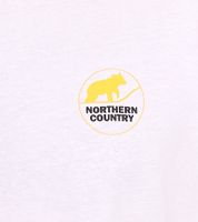 5er Pack NORTHERN COUNTRY Herren T-Shirt modisches Baumwoll-Shirt mit Logo-Print 40146 Weiß/Gelb